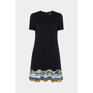 Pucci Frill Embroidered Hemline Dress Size 40